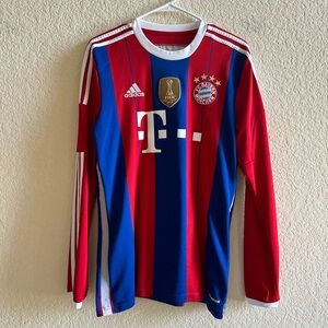 2014-15 Bayern Munich Long Sleeve Home Adidas Medium